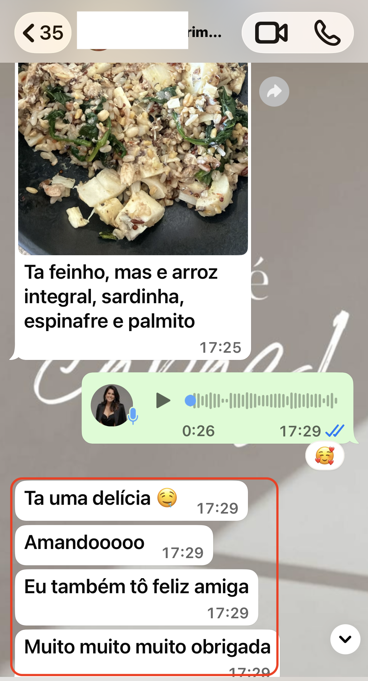 Depoimento de paciente